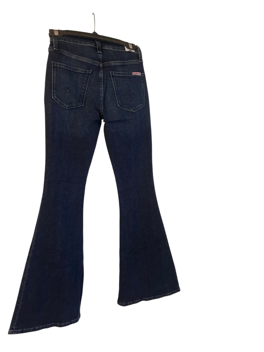 Women's Hudson Heidi High-Rise flare petite jeans dark rinse Size 24 - Picture 2 of 7